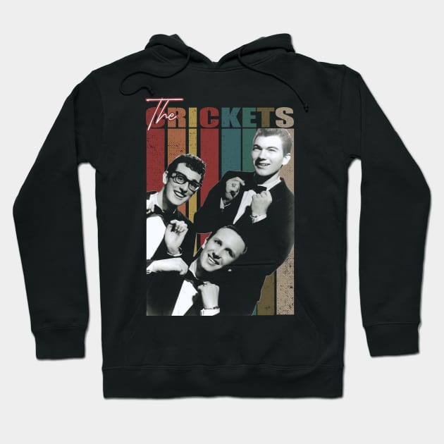 Crickets' Rockabilly Rhythms Vintage Vibes Hoodie by Mckenna Paucek